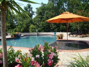 Everything you see here except the pool and the water in it were done by Bryan and Sons
