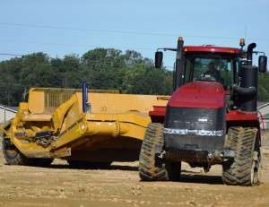 site work chicken house pads in Denton, MD